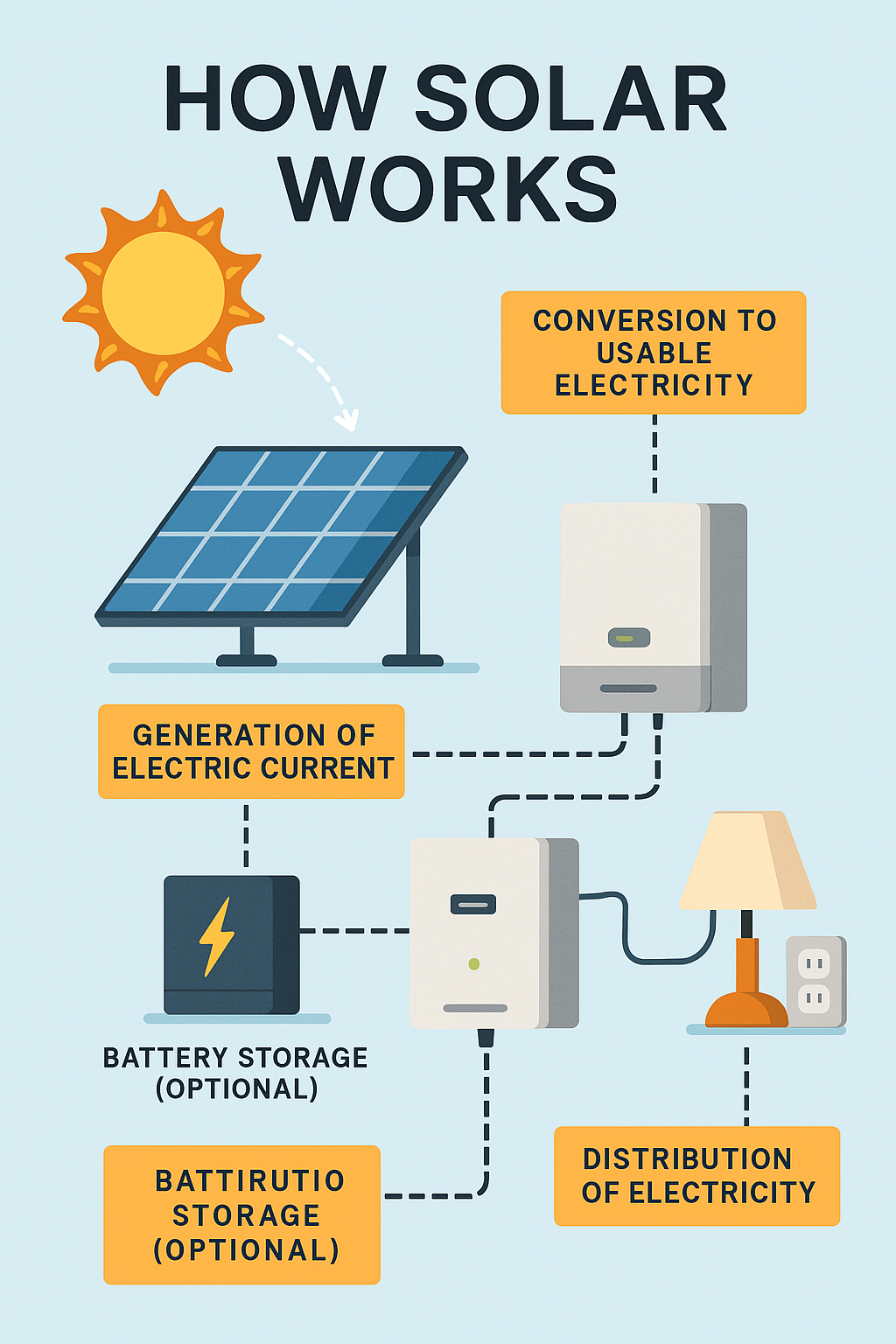 how does solar power work